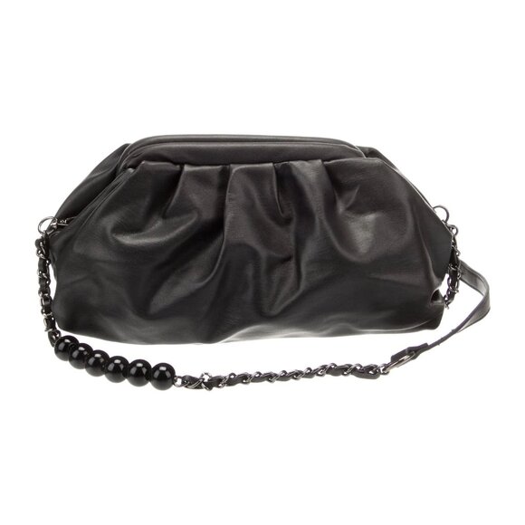 Badgley Mischka Black Wrapped Frame Crossbody Bag - convertible - NWT - Picture 11 of 13